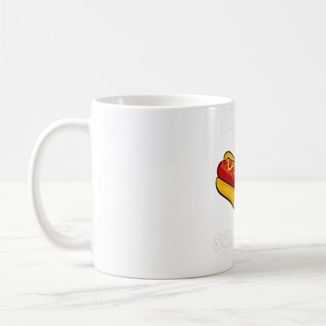 Funny Dachshund Weiner HotDog  Coffee Mug (Left)