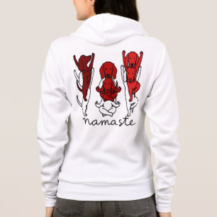 Funny Dachshund Yoga Namaste T-Shirt Hoodie