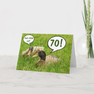 Funny Dad 70th Birthday Custom Card