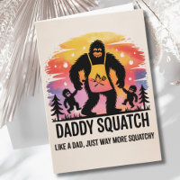 Funny Dad Birthday Bigfoot Sasquatch BBQ Kids Fun