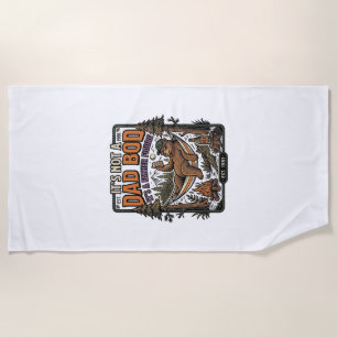 Funny Dad Bod Bear Camping Father Figure Shirt_1 Beach Towel