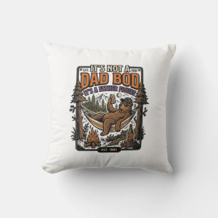 Funny Dad Bod Bear Camping Father Figure Shirt_1 Cushion