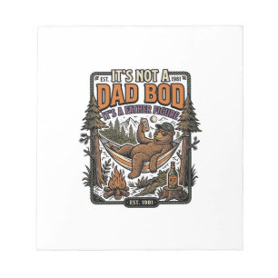 Funny Dad Bod Bear Camping Father Figure Shirt_1 Notepad