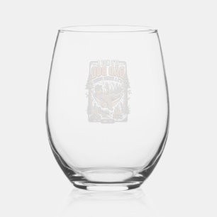 Funny Dad Bod Bear Camping Father Figure Shirt_1 Stemless Wine Glass