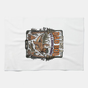 Funny Dad Bod Bear Camping Father Figure Shirt_1 Tea Towel