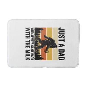 Funny Dad Came Back With the Milk Vintage Shirt_1 Bath Mat