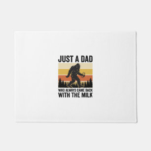 Funny Dad Came Back With the Milk Vintage Shirt_1 Doormat