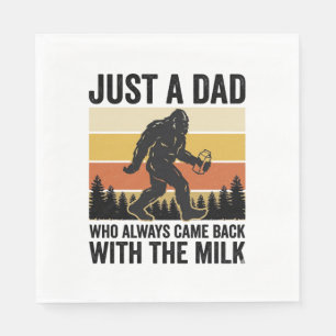 Funny Dad Came Back With the Milk Vintage Shirt_1 Napkin