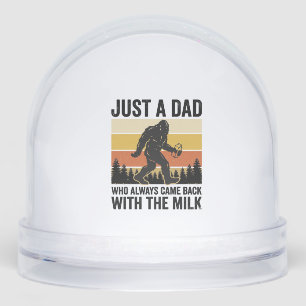 Funny Dad Came Back With the Milk Vintage Shirt_1 Snowglobe