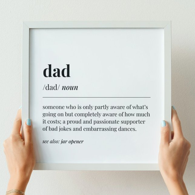 Funny Dad Definition Poster (Creator Uploaded)
