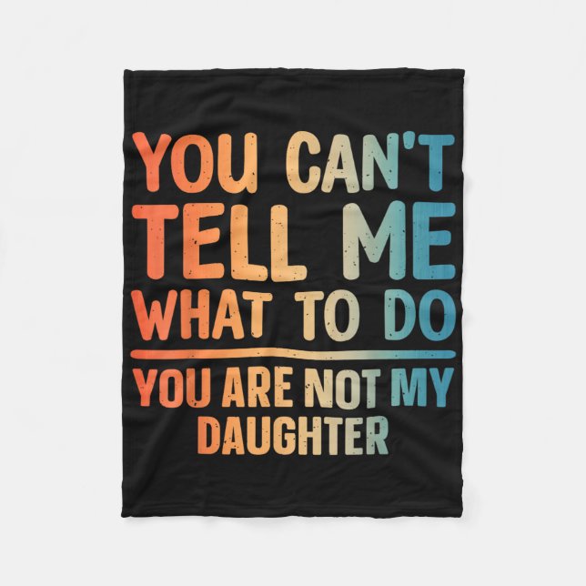 Funny Dad Design For Father Daddy Papa Men From Da Fleece Blanket (Front)