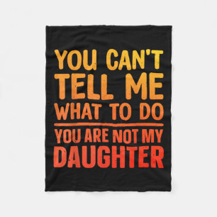 Funny Dad Design For Father Daddy Papa Men From Da Fleece Blanket