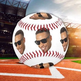 Funny Dad Face – Custom Cutout Photo Gift Baseball