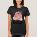Funny Dad Farm Animals Birthday Theme Matching Fam T-Shirt<br><div class="desc">Funny Dad Farm Animals Birthday Theme Matching Family</div>