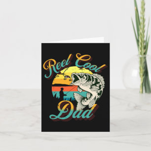 Funny Dad Fathers Day Gift Real Cool Dad Fishing  Card