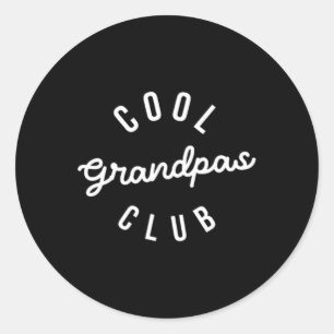 Funny Dad Fathers Day Shirt Cool Grandpas Club  Classic Round Sticker