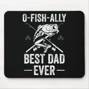 Funny Dad Fish B Fishing Father Mouse Pad