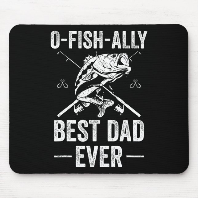 Funny Dad Fish B Fishing Father  Mouse Pad (Front)