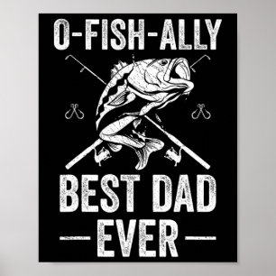 Funny Dad Fish B Fishing Father  Poster