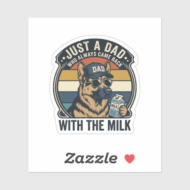Funny Dad German Shepherd Milk Retro Shirt Design_ (Sheet)