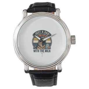 Funny Dad German Shepherd Milk Retro Shirt Design_ Watch