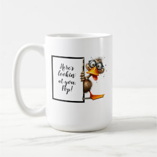 Funny dad gift with funny and quirky duck coffee mug