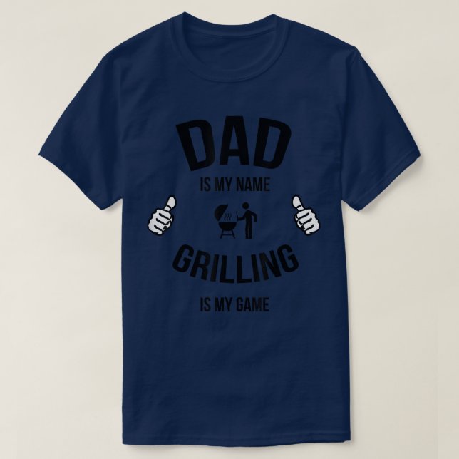 Funny Dad Grilling , Funny Grilling ,Grill Master  T-Shirt (Design Front)