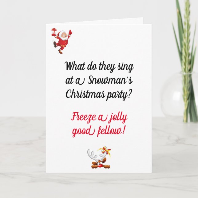 Funny Dad Joke Christmas Card (Front)
