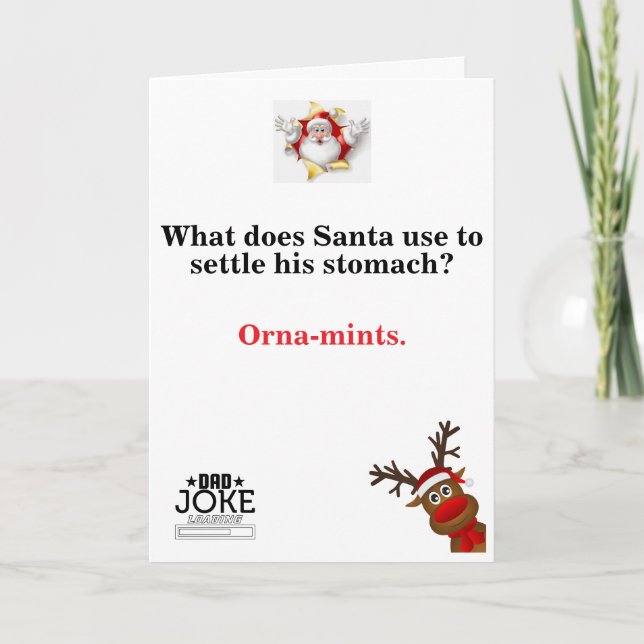 Funny Dad Joke Christmas Card (Front)