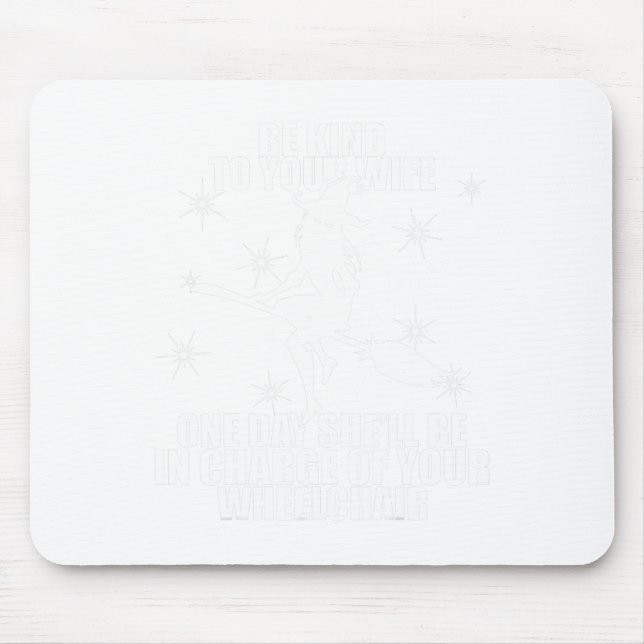 Funny Dad Joke For Married Men Halloween Mean Witc Mouse Pad (Front)