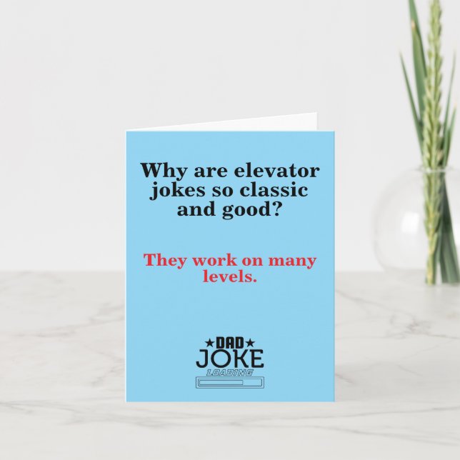 Funny Dad Joke Holiday Card (Front)