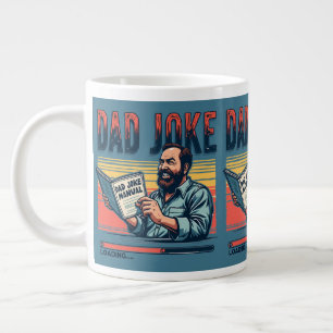 Funny Dad Joke Retro Humour Vintage Aesthetic Large Coffee Mug