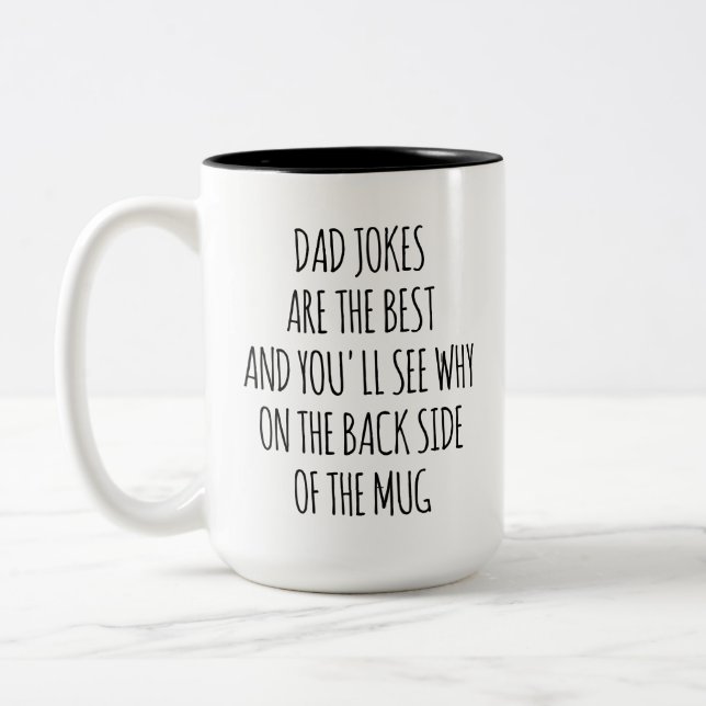 Funny Dad Jokes Coffee Mug | Father's Day Gift (Left)