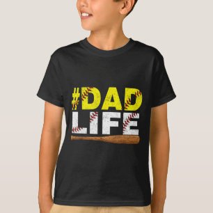 Funny dad life softball baseball daddy sports T-Shirt