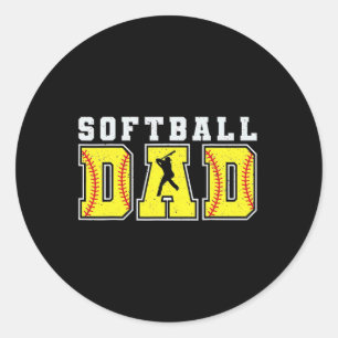 Funny Dad Life Softll Sell Grandpa Father's Day  Classic Round Sticker