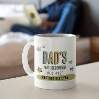Funny Dad Mug Gift 'Resting his Eyes'