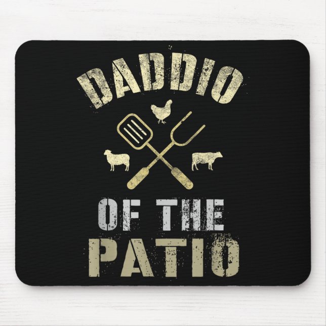 Funny dad of the patio bbq  mouse pad (Front)