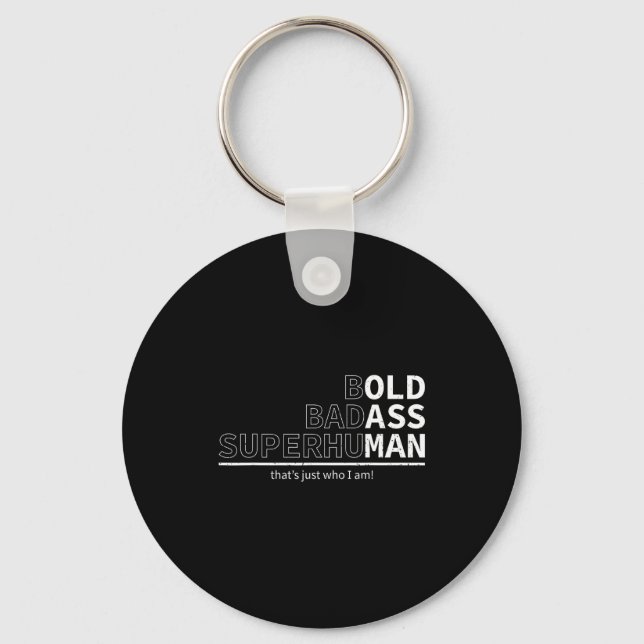 Funny Dad Old Man Grandpa Gag Birthday Fathers Day Key Ring (Front)