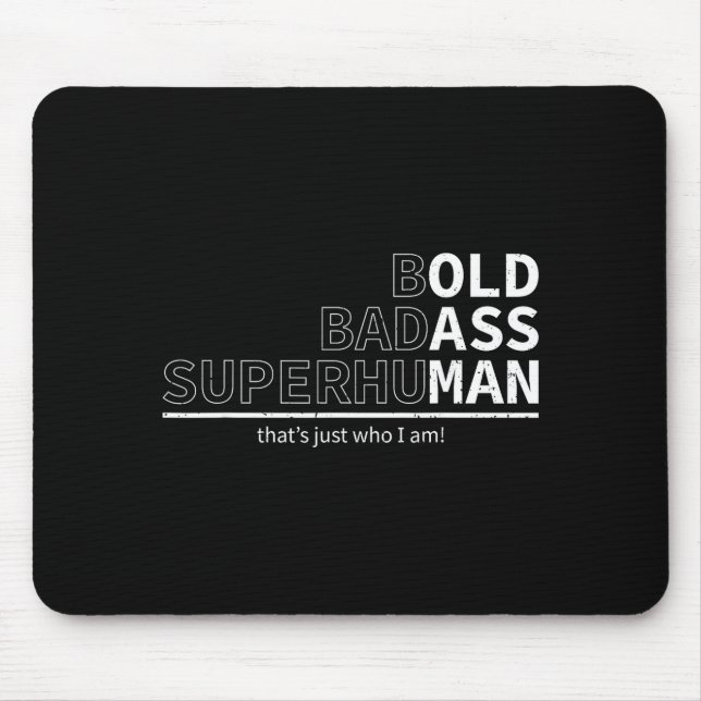 Funny Dad Old Man Grandpa Gag Birthday Fathers Day Mouse Pad (Front)