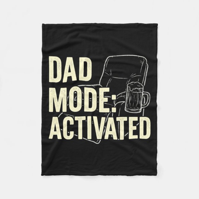 Funny Dad Pitmaster Bbq Papa Smoker Grill Party Fleece Blanket (Front)
