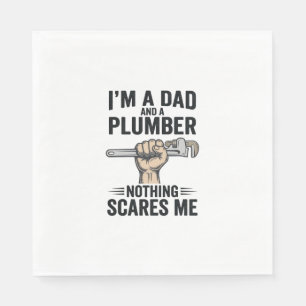 Funny Dad Plumber Vintage Engraving Shirt Design_1 Napkin
