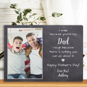 Funny Dad Poem Personalised Photo Father's Day  Plaque