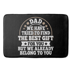Funny Dad Saying Graphic Vintage Papa Father Bath Mat