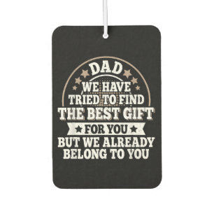 Funny Dad Saying Graphic Vintage Papa Father Car Air Freshener