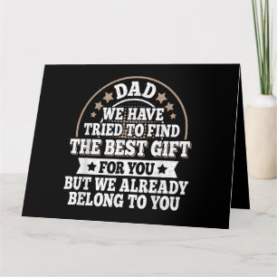 Funny Dad Saying Graphic Vintage Papa Father Card