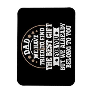 Funny Dad Saying Graphic Vintage Papa Father Magnet