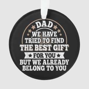 Funny Dad Saying Graphic Vintage Papa Father Ornament