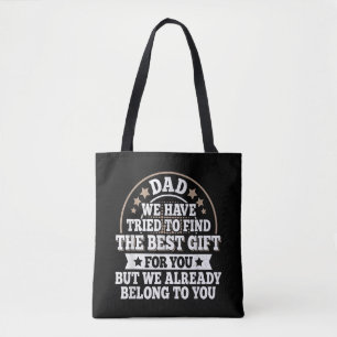 Funny Dad Saying Graphic Vintage Papa Father Tote Bag