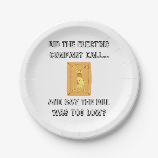 Funny Dad Sayings  Paper Plate (Front)