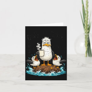 Funny Dad Seagull Fathers Day Seagulls Humour Ocea Card